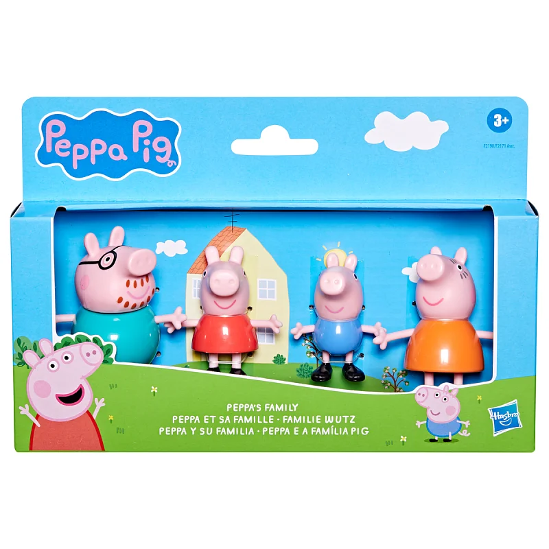 Prasátko Peppa Pig rodinka, sada 4 figurek, ass.