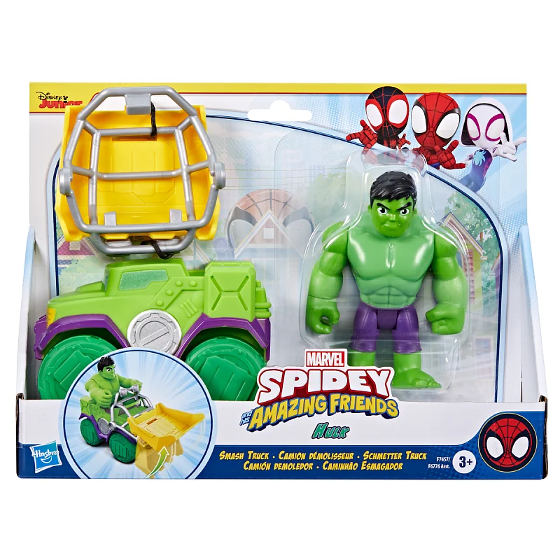 HASBRO - Spider-Man Spidey a jeho úžasní přátelé Základní vozidlo Hulk