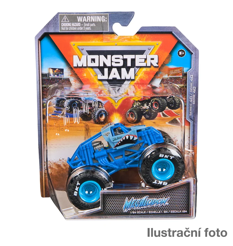 MONSTER JAM - sběratelský kovový model auta Monster Truck, assort, 1:64