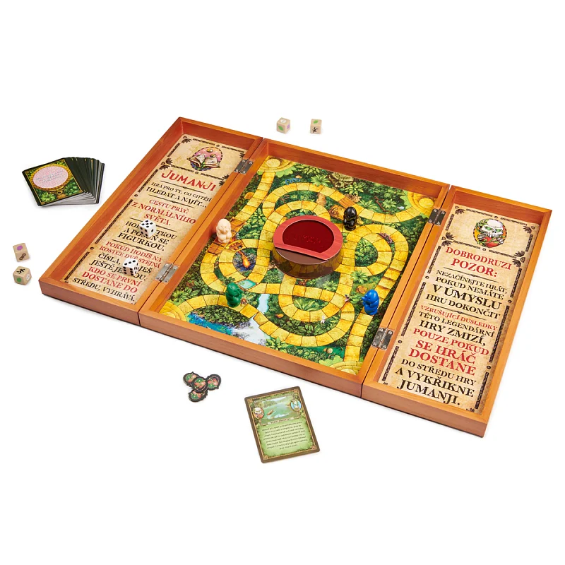 SpinMaster Společenská hra JUMANJI, DŘEVĚNÁ EDICE, CZ