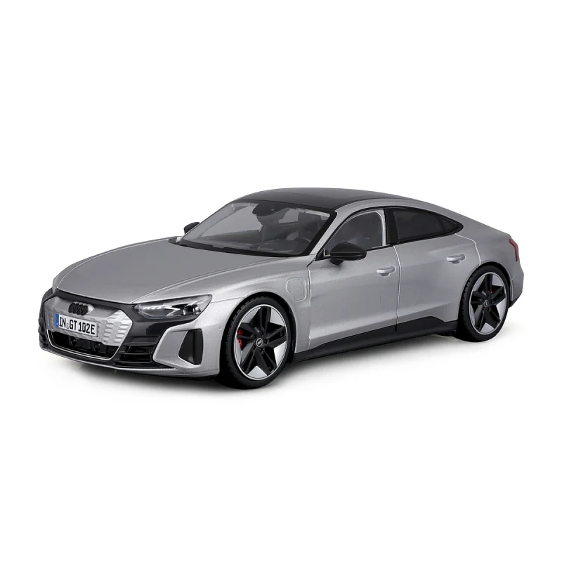 Bburago - Auta HOBBY, 2022 Audi RS e-tron GT, stříbrná, 1:18