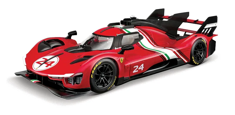 Bburago - RACING, FERRARI 499P MODIFICATA, čevená, 1:18