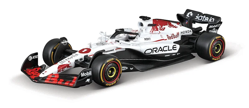 Bburago – RACE Formule F1 Oracle Red Bull Racing RB21 (2025) s helmou, #1 Max Verstappen, 1:18