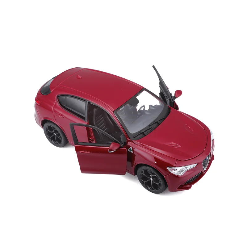 Bburago - Auta HOBBY, Alfa Romeo Stelvio, červená metalíza, 1:24