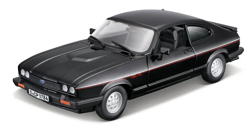 Bburago - Auta HOBBY, Ford Capri 1600 GT (1982), černá, 1:24