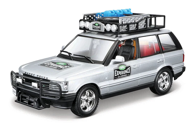 Bburago - Auta HOBBY, Range Rover, stříbrná, 1:24