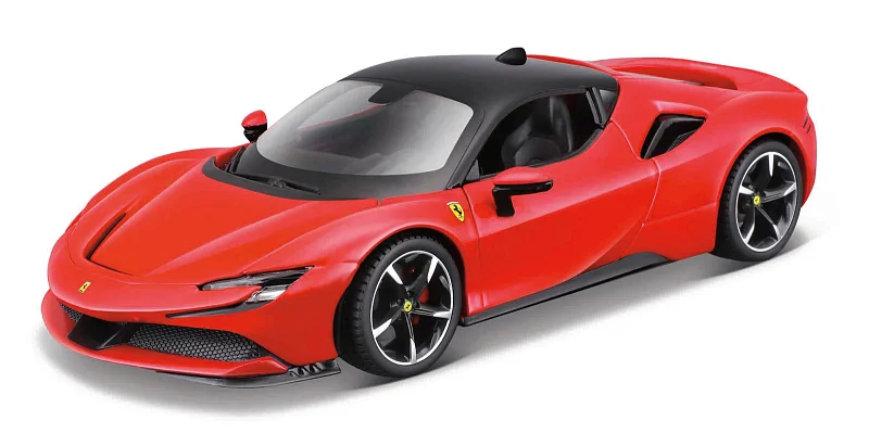 Bburago - RACE+PLAY, FERRARI, SF90 Stradale, červená, 1:24