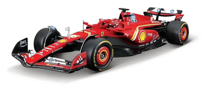 Bburago - RACING MODEL KIT, Formule Ferrari SF24 (2024), #16 Charles Leclerc, 1:24