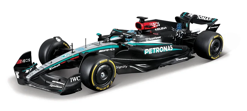 Bburago - RACING MODEL KIT, Formule Mercedes-AMG Petronas W15 (2024), #63 George Russell, 1:24