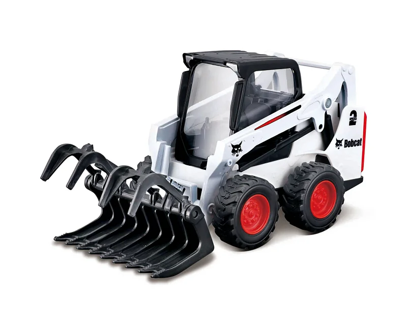 Bburago - FARMLAND, Bobcat nakladač s drapákem, 10 cm