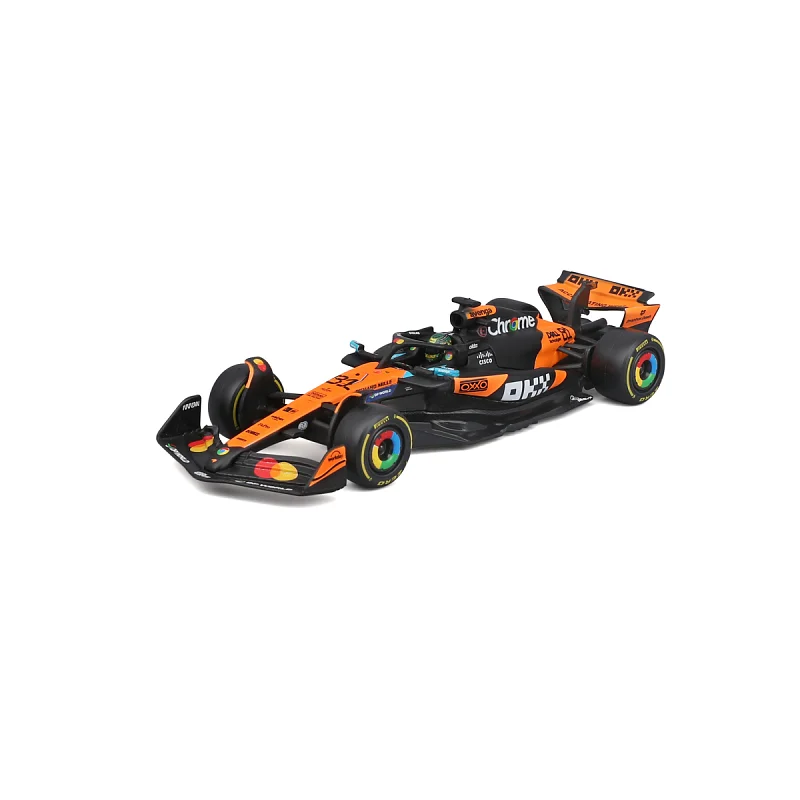 Bburago - RACE F1 v dekorativním boxu, McLaren F1 MCL39 (2025) #81 Oscar Piastri, 1:43