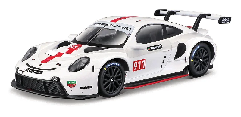 Bburago - RACE, Porsche 911 RSR, bílá, 1:43