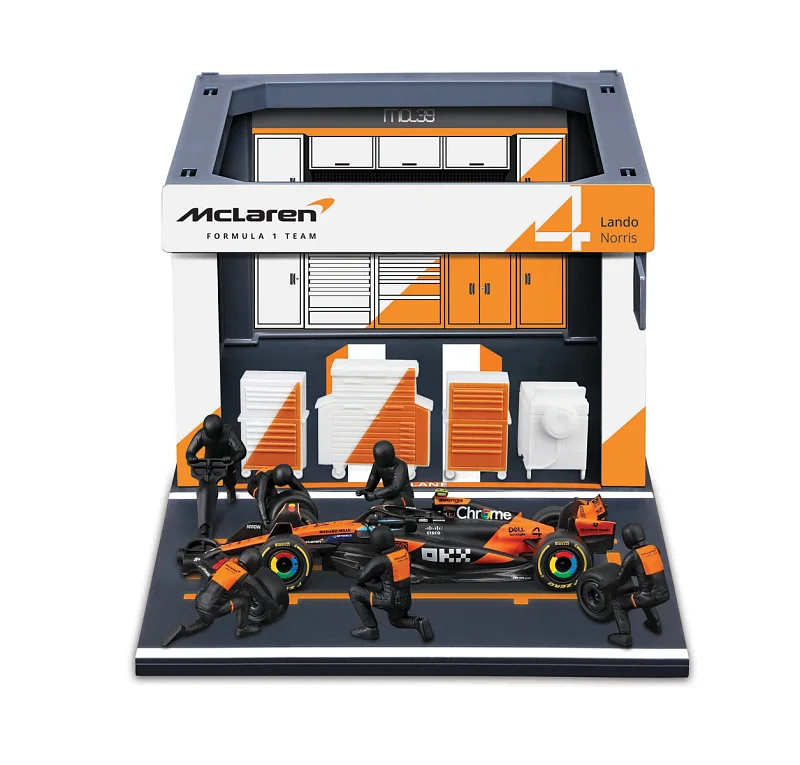 Bburago - Formula Racing F1 Pit Pass set - McLaren Team MCL39 (2025), #4 Lando Norris, 1:43
