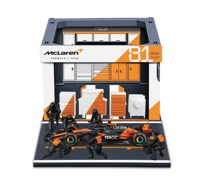 Bburago - Formula Racing F1 Pit Pass set - McLaren Team MCL39 (2025), #81 Oscar Piastri, 1:43