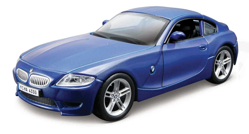 Bburago - Auta HOBBY, BMW Z4 M Coupe, modrá metalíza, 1:32