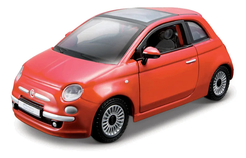 Bburago - Auta HOBBY, Fiat 500 (2007), bronz metalíza, 1:32