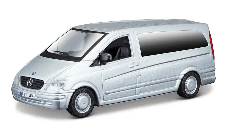 Bburago - Auta HOBBY, Mercedes-Benz VITO, stříbrná, 1:32