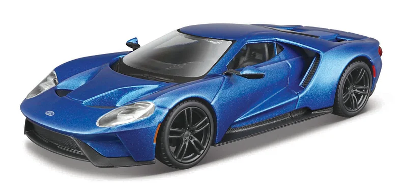 Bburago - Auta HOBBY,  2017 Ford GT, modrá metalíza, 1:32