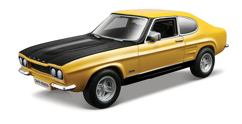 Bburago - Auta HOBBY, Ford Capri RS2600 (1970), žlutá, 1:32