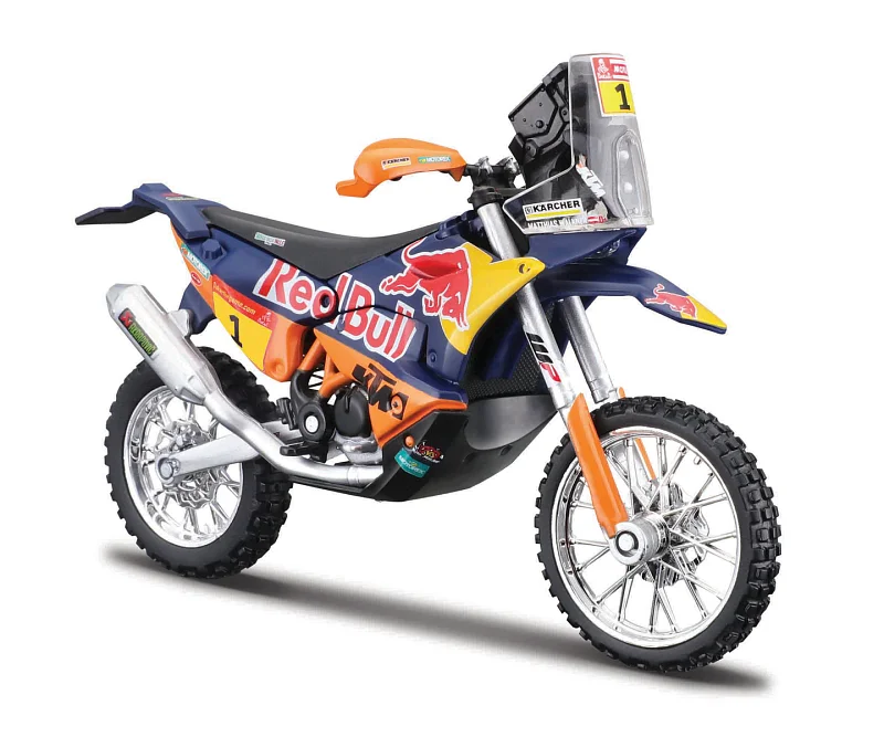 Bburago - Motocykl Red Bull KTM Factory Racing, KTM Rally 2019 - Dakar Rally, 1:18