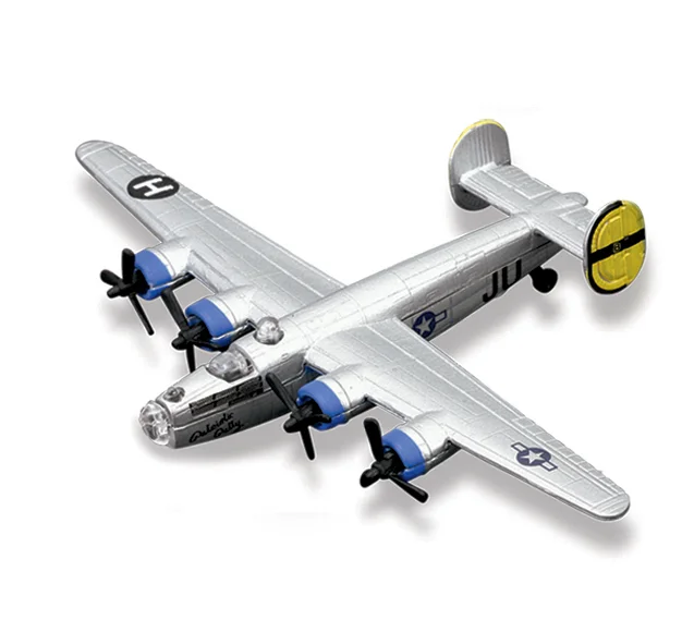 Maisto - Fresh Metal Tailwinds - letadla, B-24 Liberator, stříbrná, blister