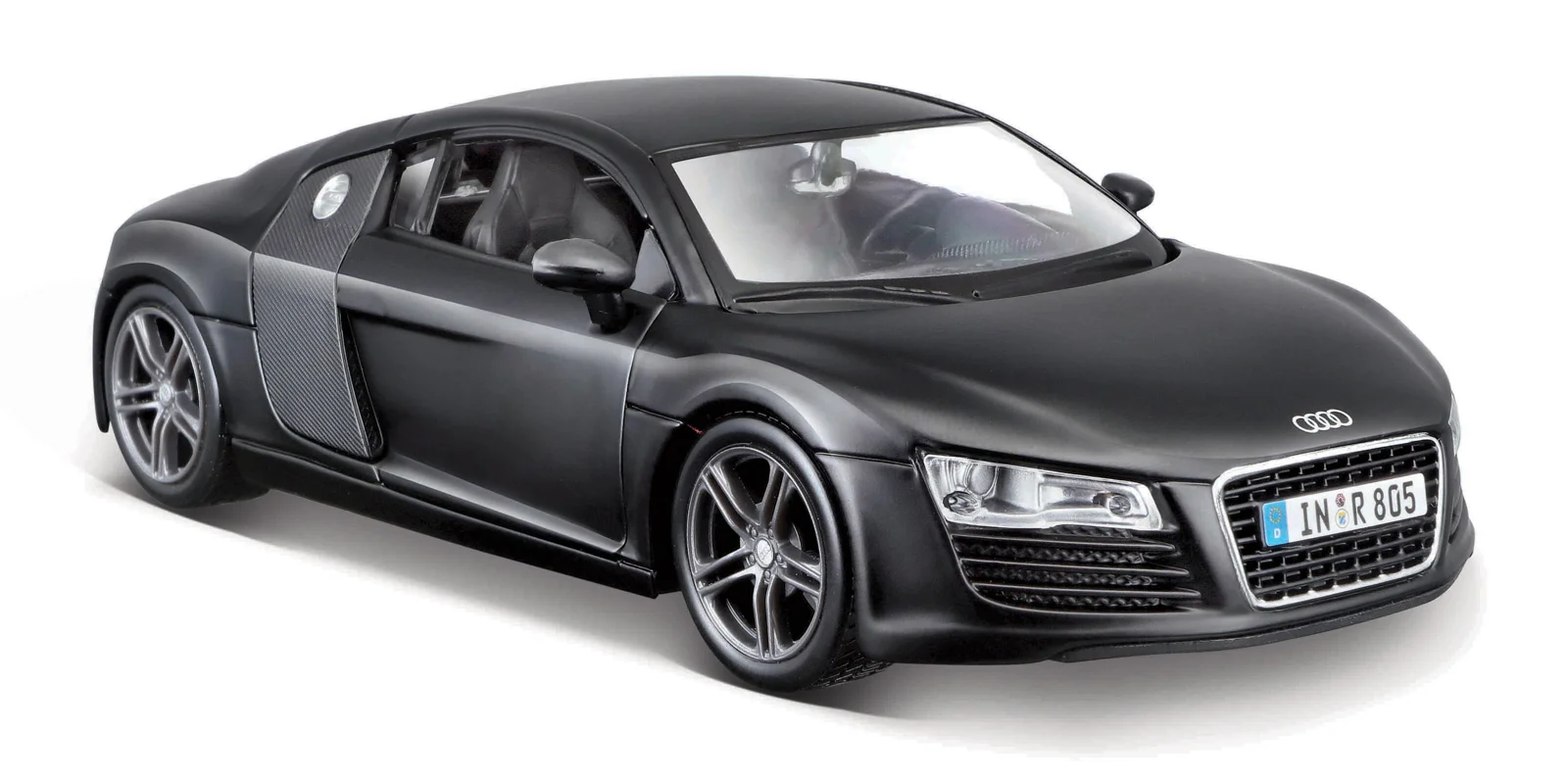 Maisto - Audi R8, matně černá, 1:24