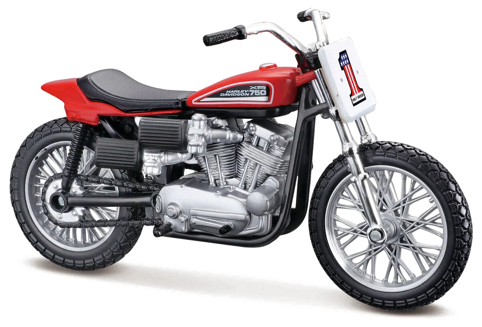 Maisto - HD - Motocykl - 1972 XR750, blister box, 1:18