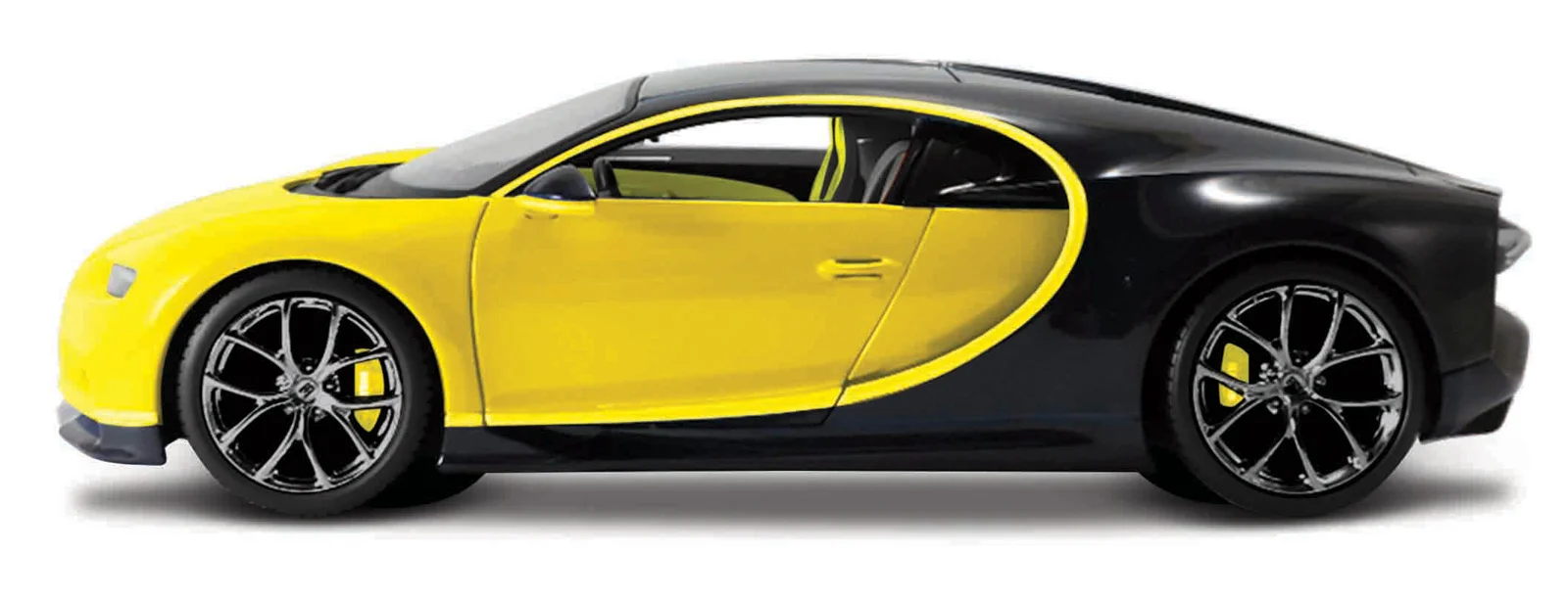 Maisto - Bugatti Chiron, žluto-černá, Exotics, 1:24