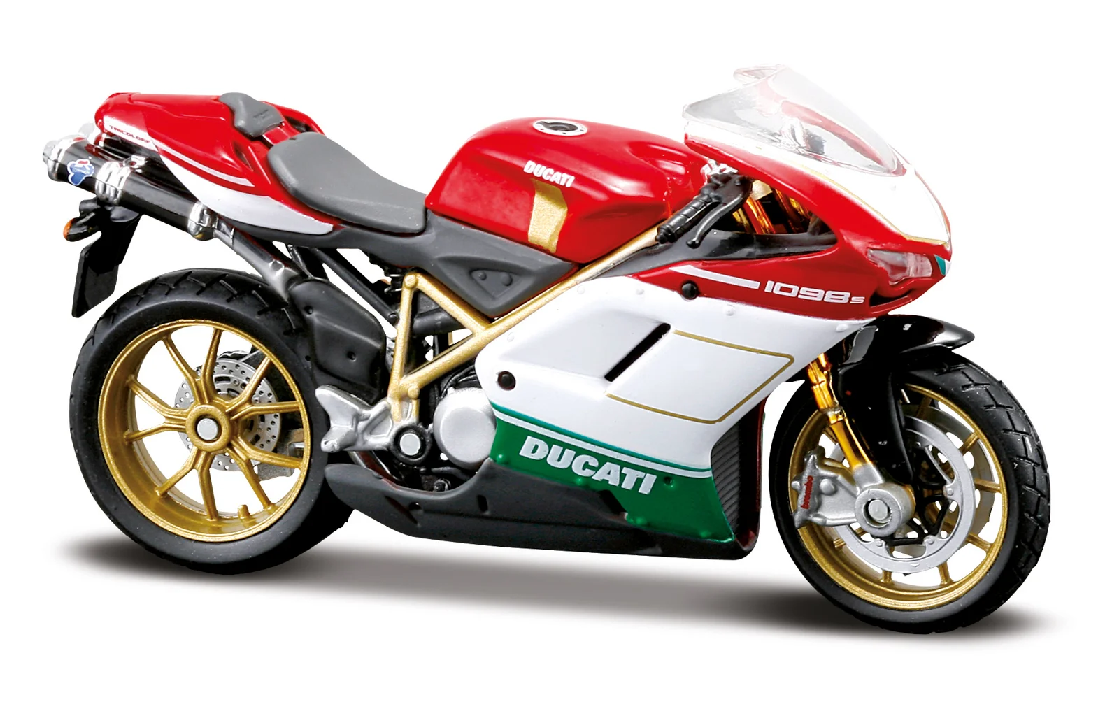 Maisto - Motocykl, Ducati 1098 S Tricolore, 1:18