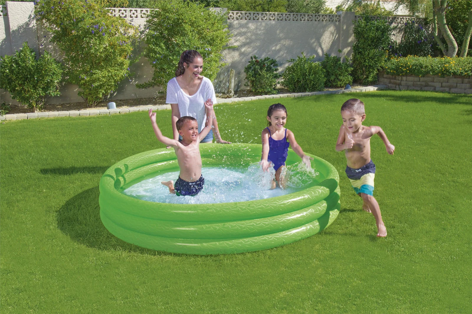 Nafukovací bazének, červený, modrý, zelený, průměr 183 cm, výška 33cm