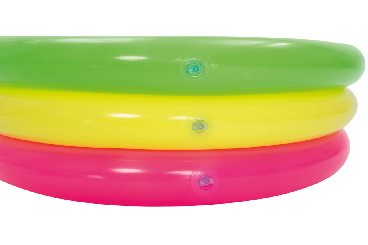 Nafukovací bazének růžovo-žluto-zelený, průměr 70cm, výška 24cm