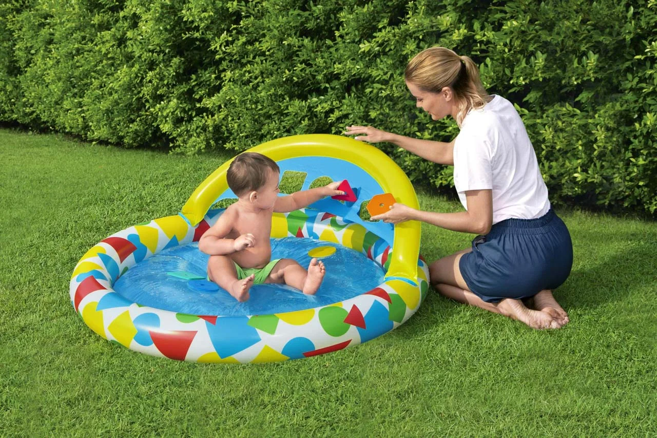 Nafukovací bazének s vkládáním tvarů, 1,20m x 1,17m x 46cm