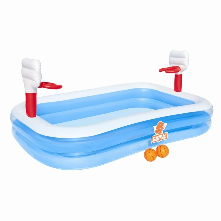 Nafukovací bazén s basketbalovými koši - 254x168x102 cm