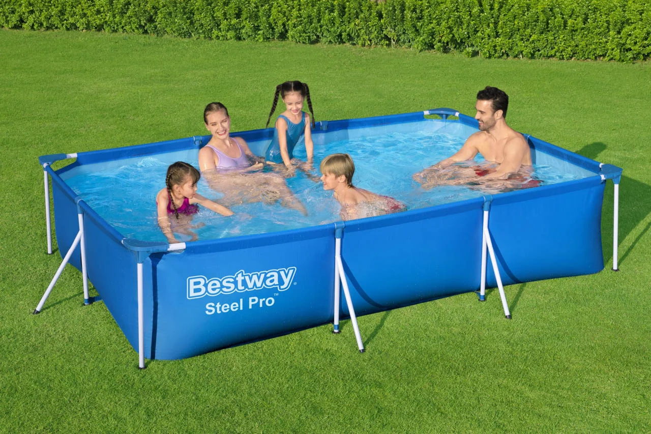 Nadzemní bazén obdélníkový Steel Pro, 3m x 2,01m x 66cm
