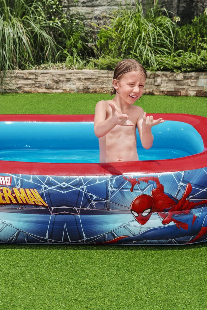 Nafukovací bazén obdélníkový Spiderman - 200x146x48