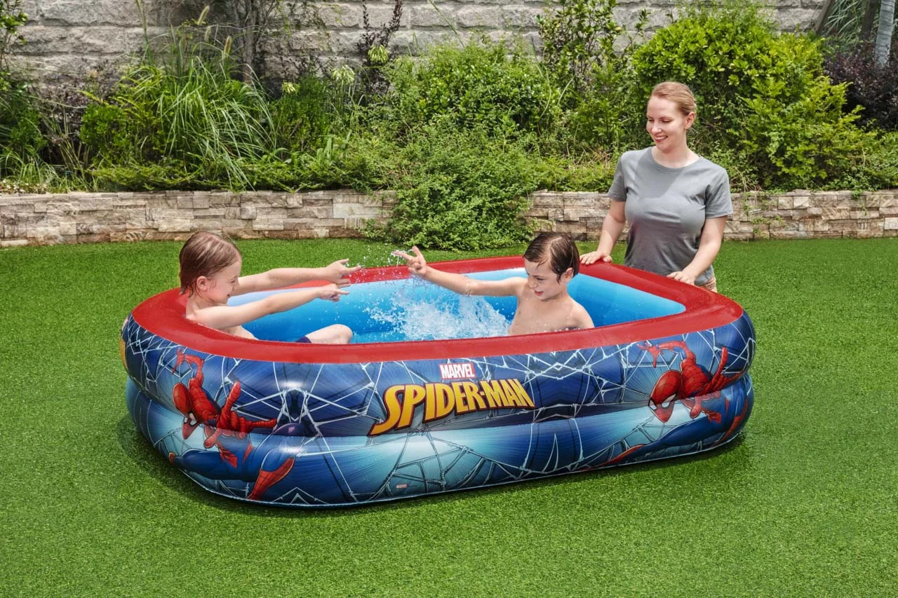 Nafukovací bazén obdélníkový Spiderman - 200x146x48