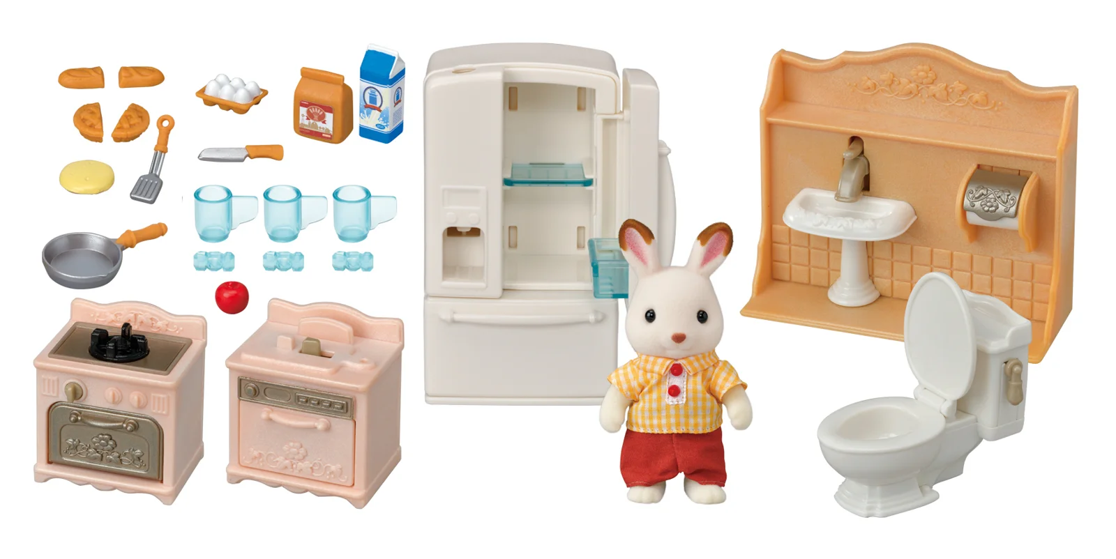 Nábytek - startovací set nábytků a "chocolate" králík taťka