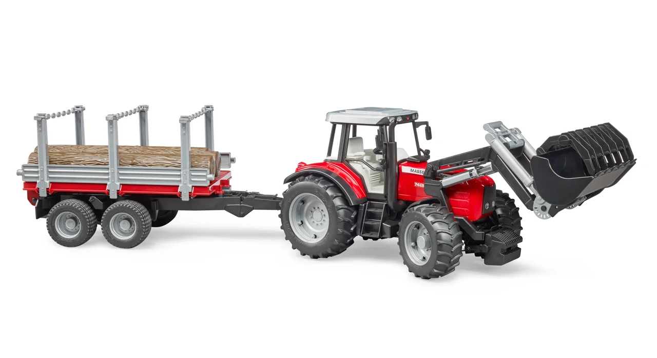 Farmer - Massey Ferguson traktor s vlekem