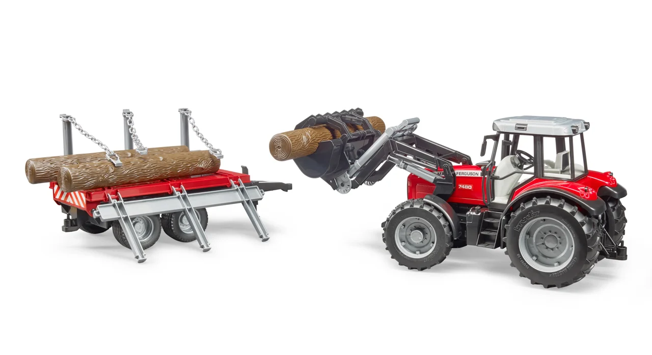 Farmer - Massey Ferguson traktor s vlekem