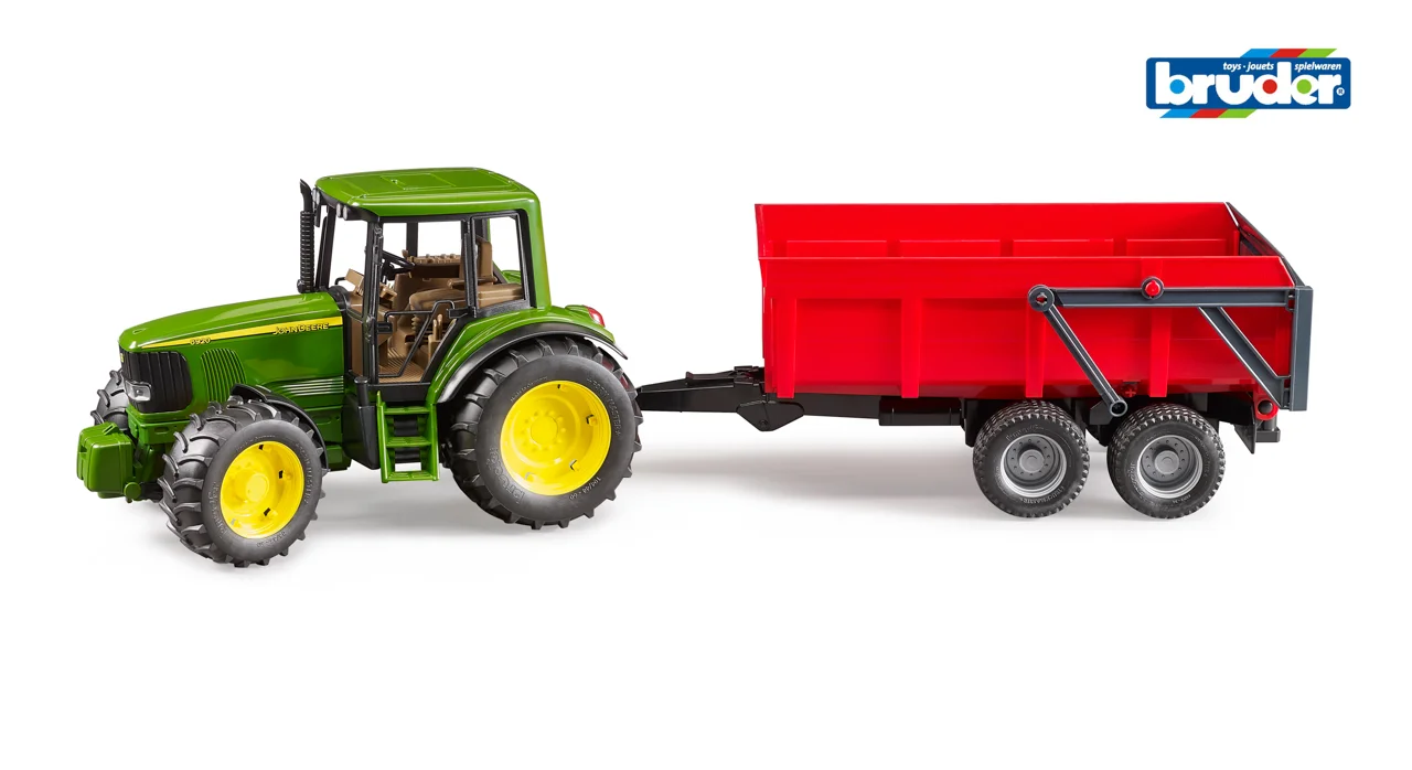 Farmer - traktor John Deere s vlekem