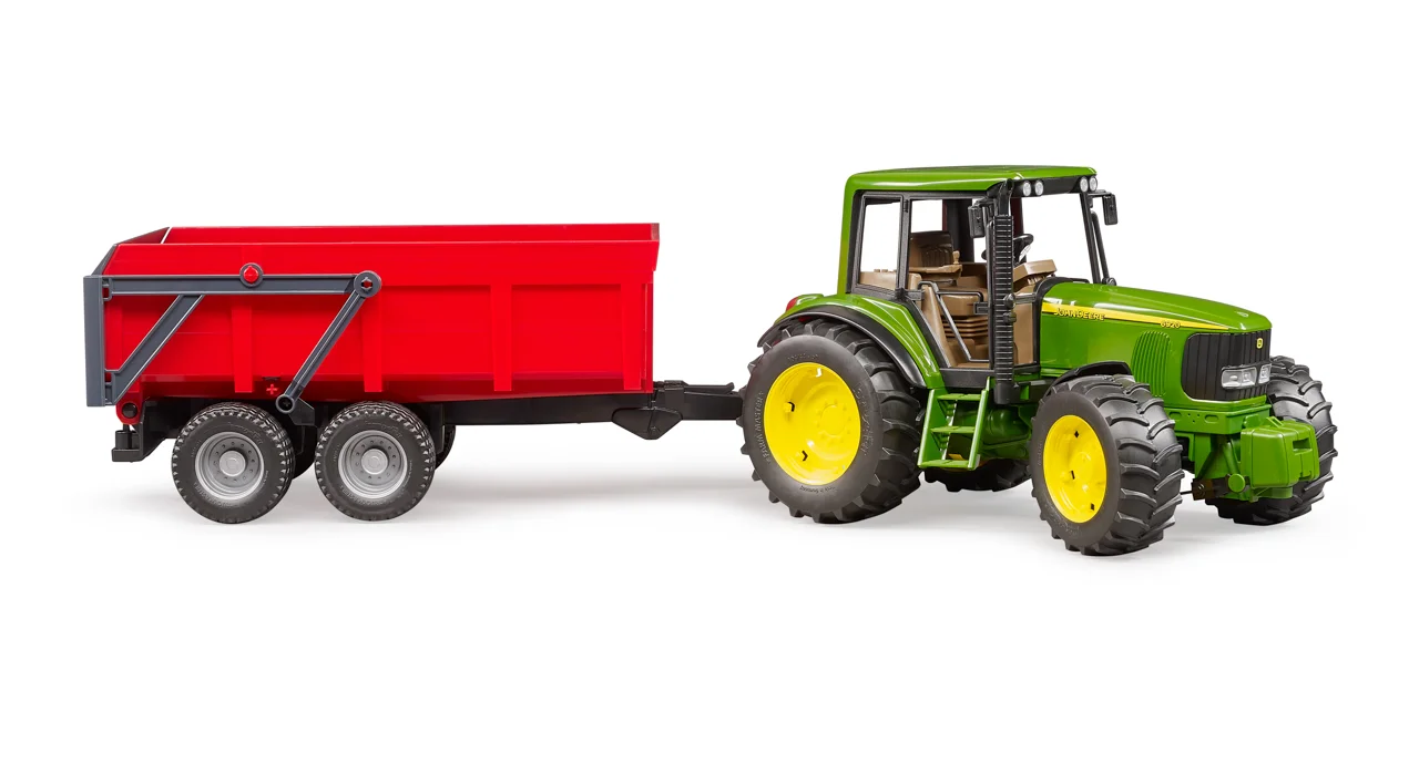 Farmer - traktor John Deere s vlekem