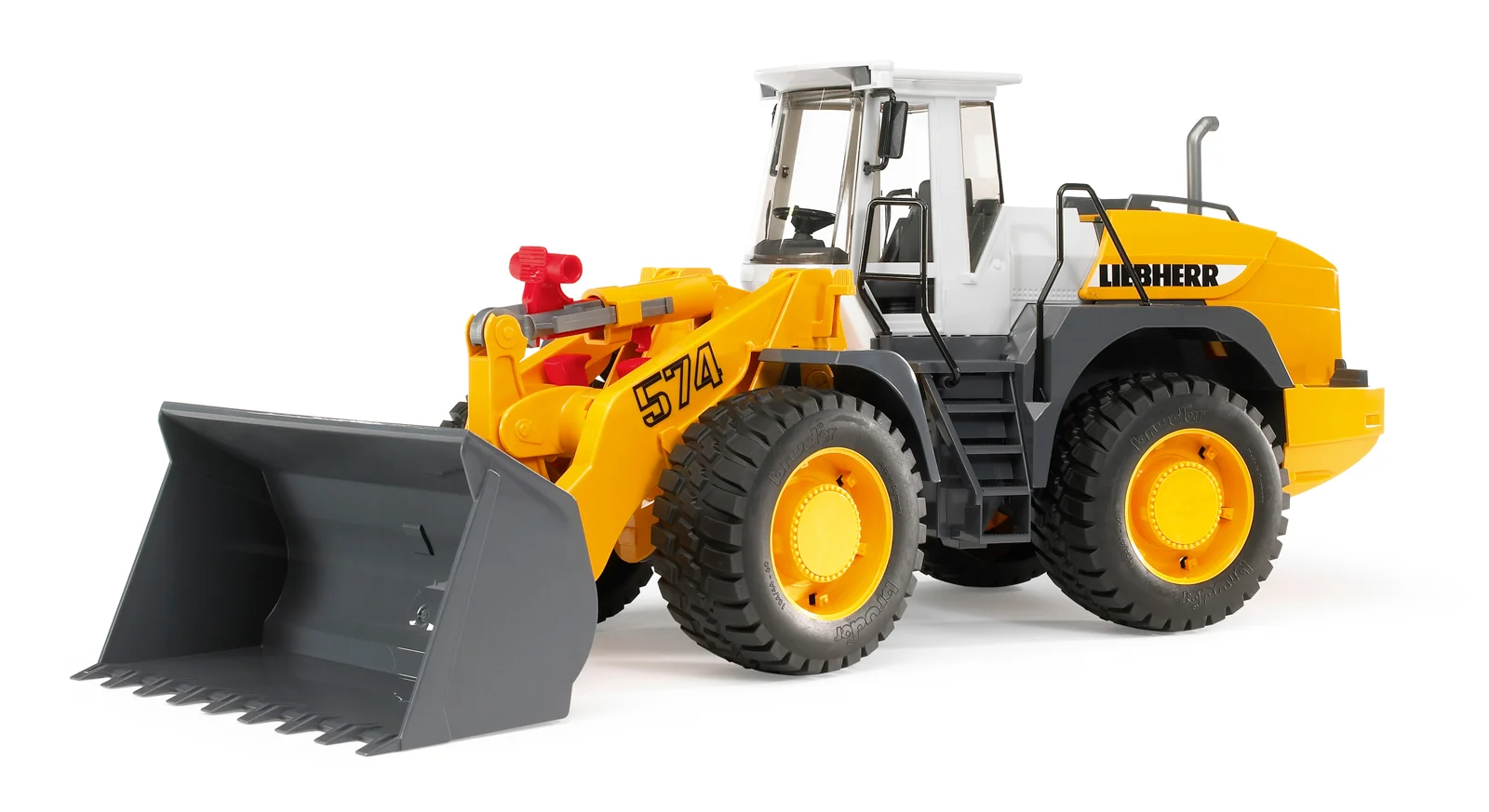 Konstrukční vozy - Liebherr traktor s radlicí na úklid silnic 1:16 