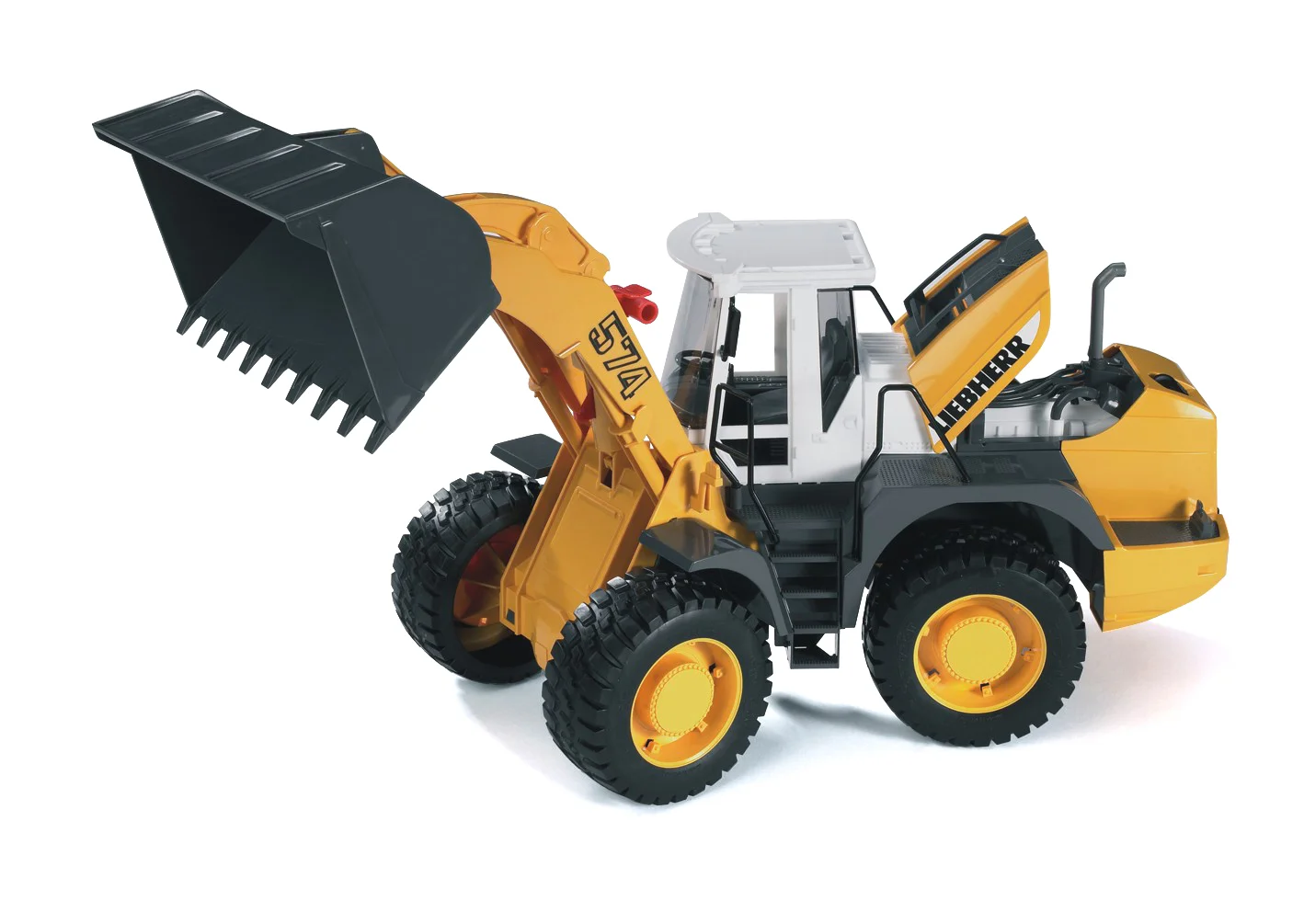 Konstrukční vozy - Liebherr traktor s radlicí na úklid silnic 1:16 