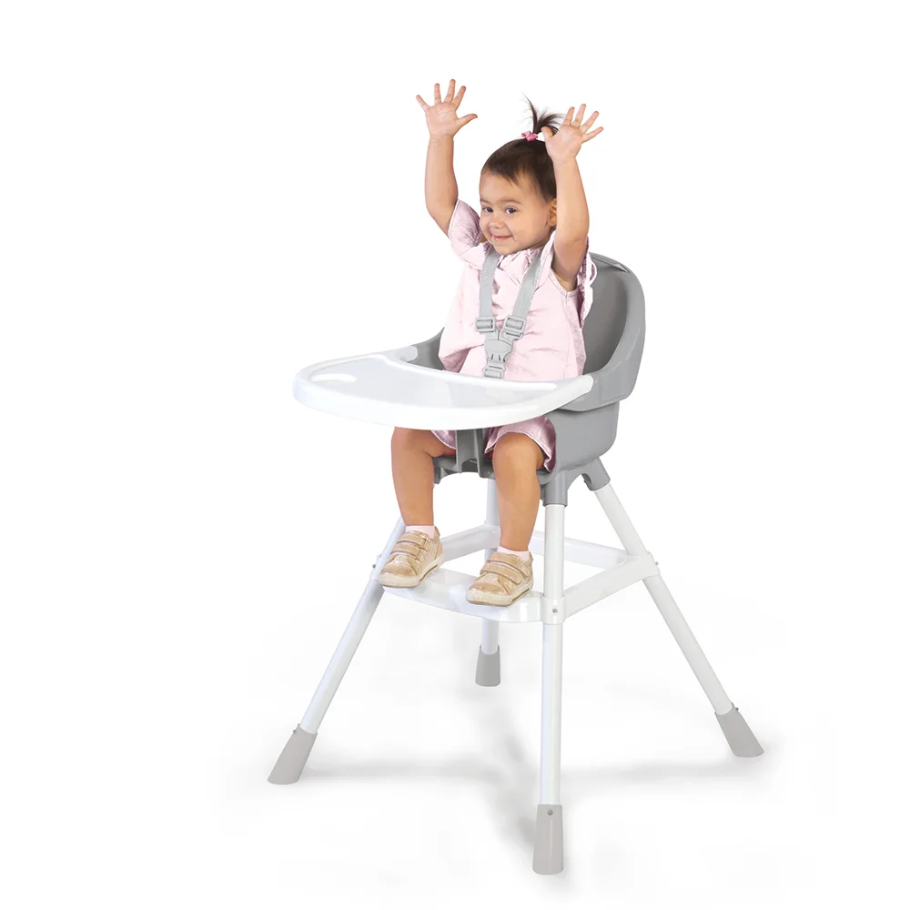 Dětská jídelní židlička bílá