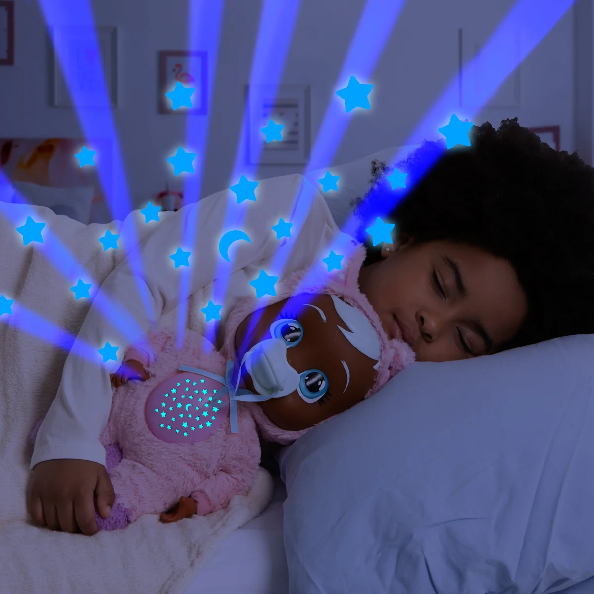 CRY BABIES interaktivní panenka Dobrou noc Jenna Hvězdná obloha