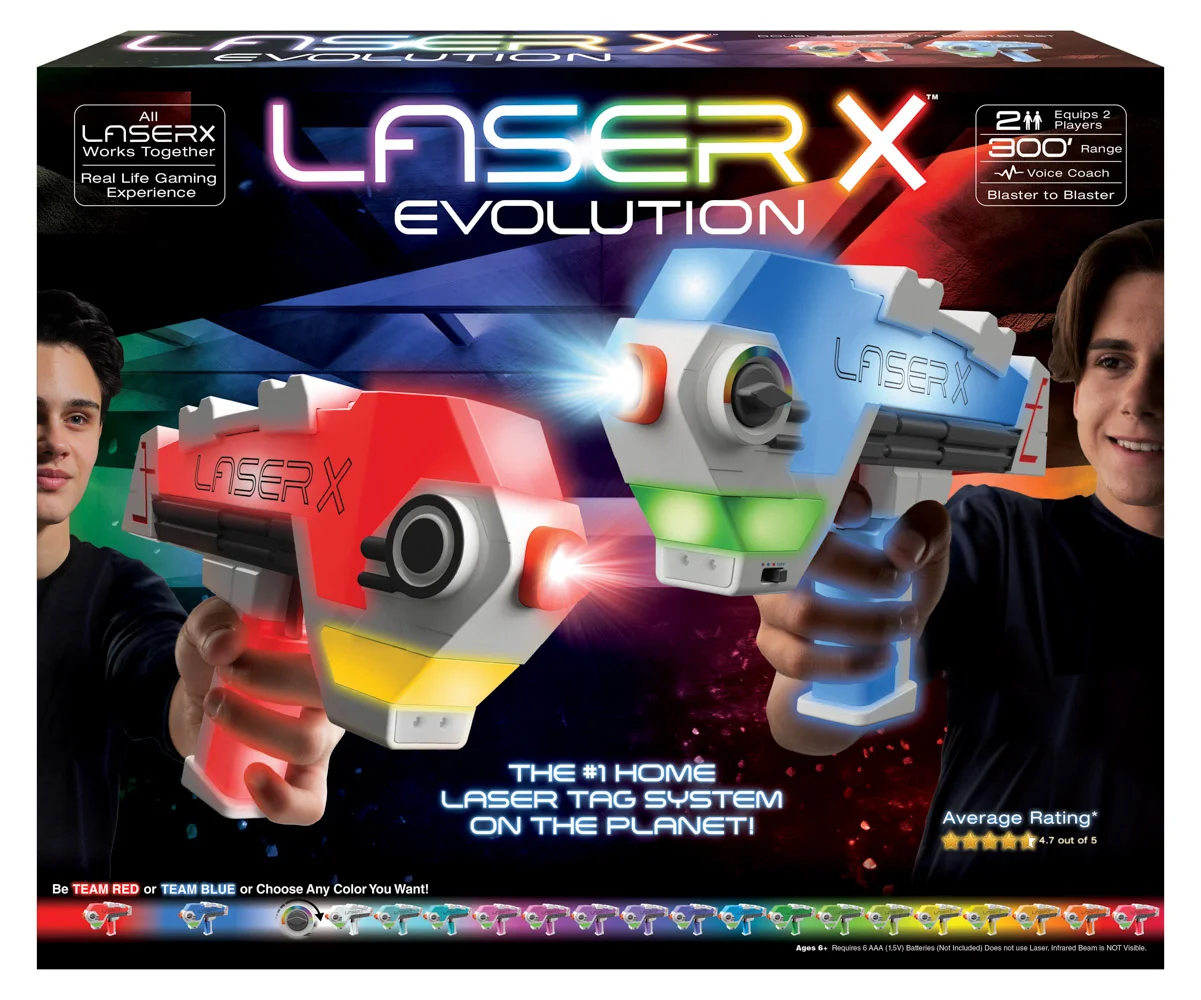 LASER X evolution double blaster set pro 2 hráče