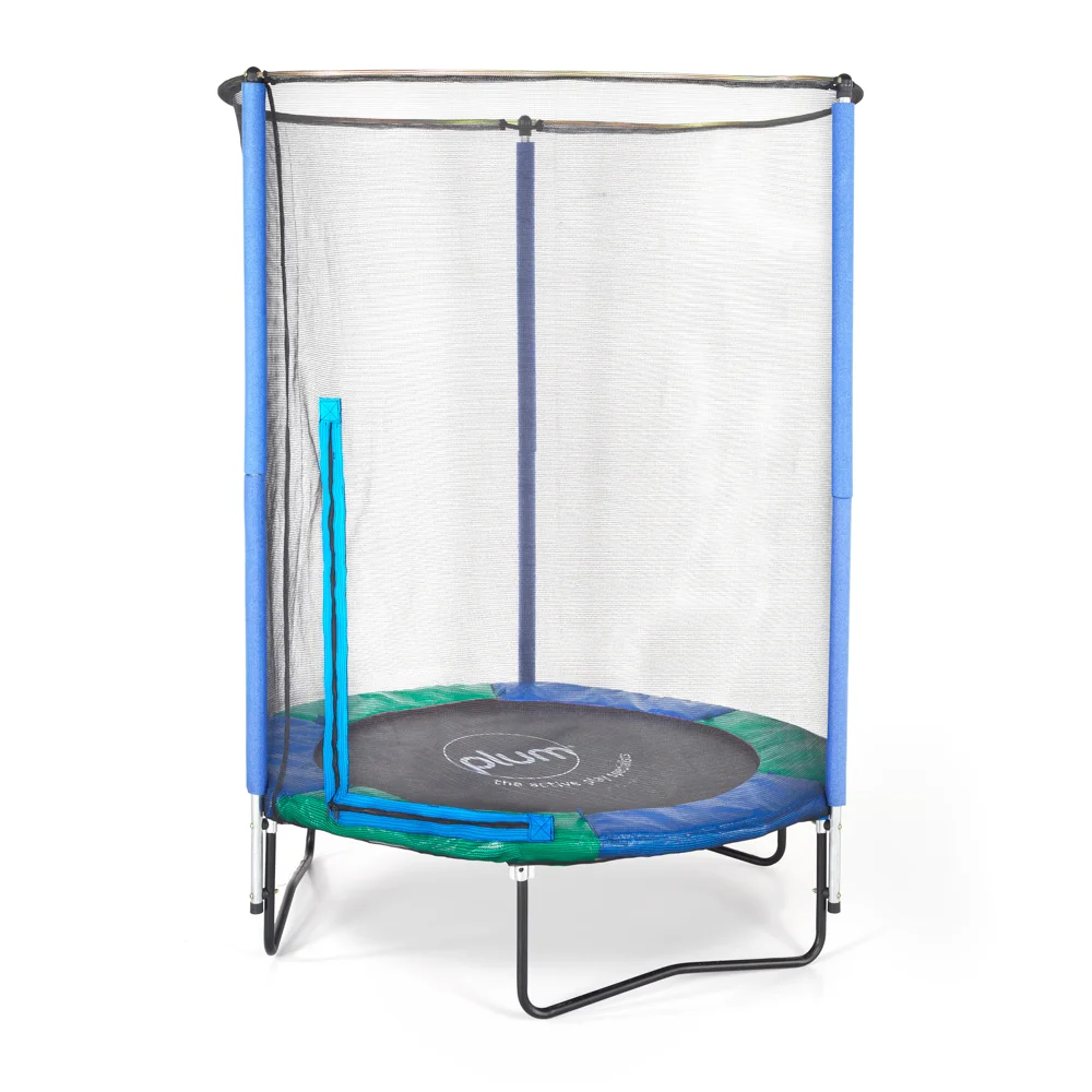 Dětská trampolina s ochrannou sítí 140x140x186cm