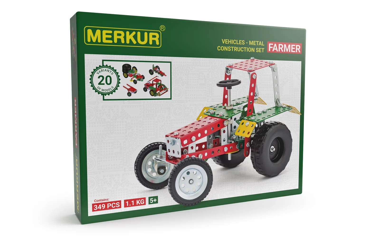 Merkur Farmer Set, 341 dílů, 20 modelů