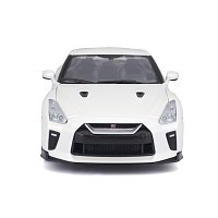 Bburago - Auta HOBBY, 2017 Nissan GT-R, bílá metalíza, 1:24