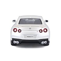 Bburago - Auta HOBBY, 2017 Nissan GT-R, bílá metalíza, 1:24